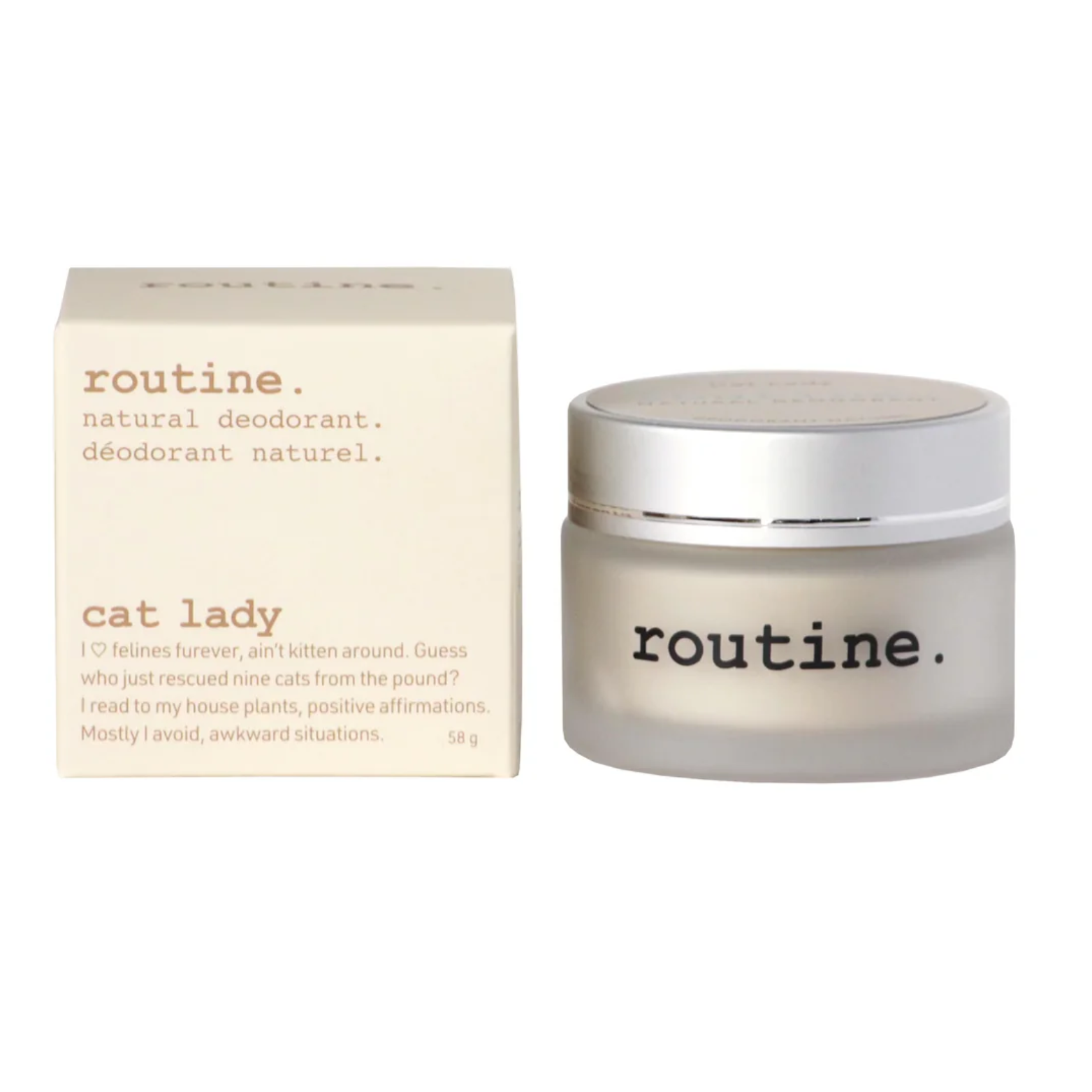 Routine Cat Lady Deodorant Jar | Vegan