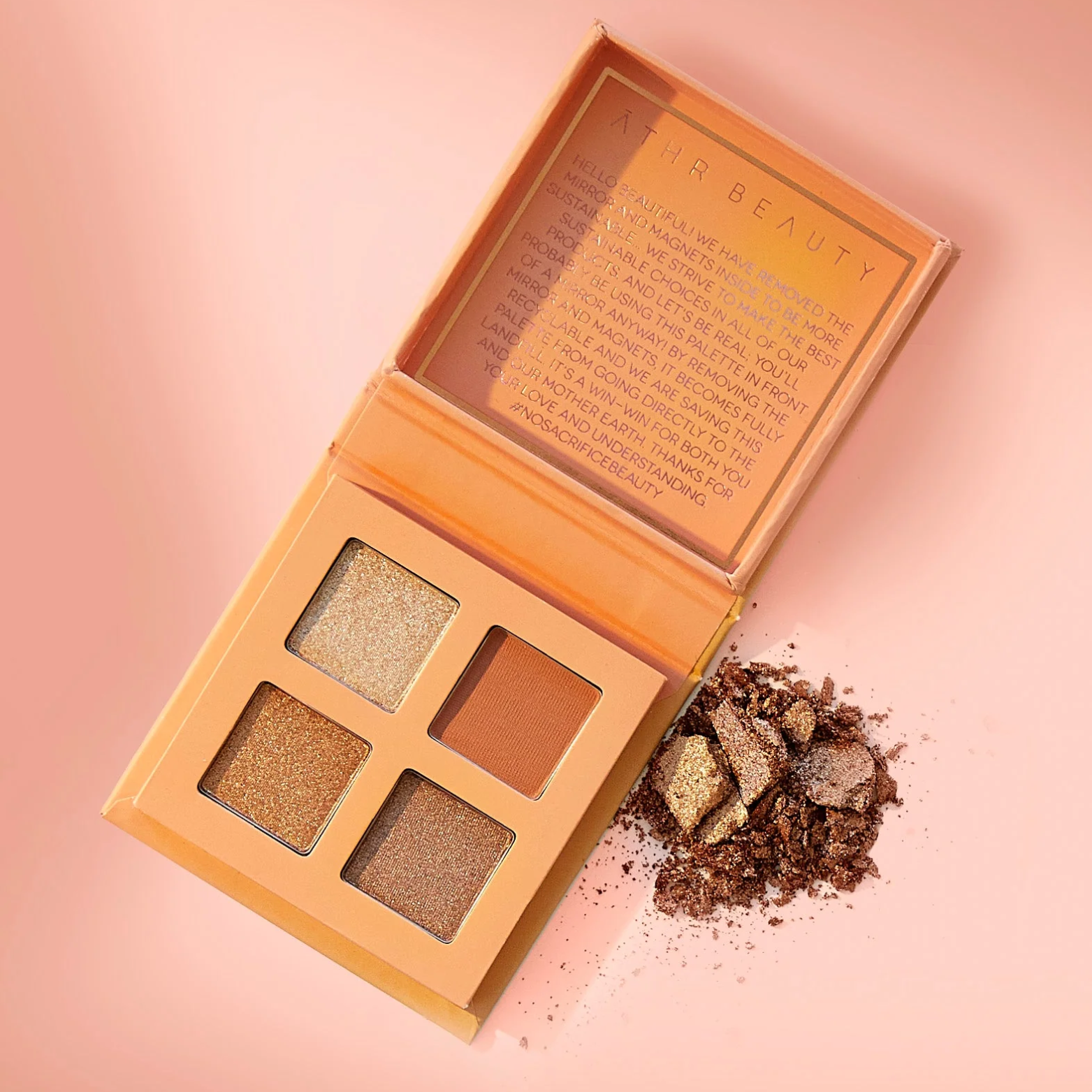 ĀTHR Beauty Citrine Crystal Eyeshadow Quad