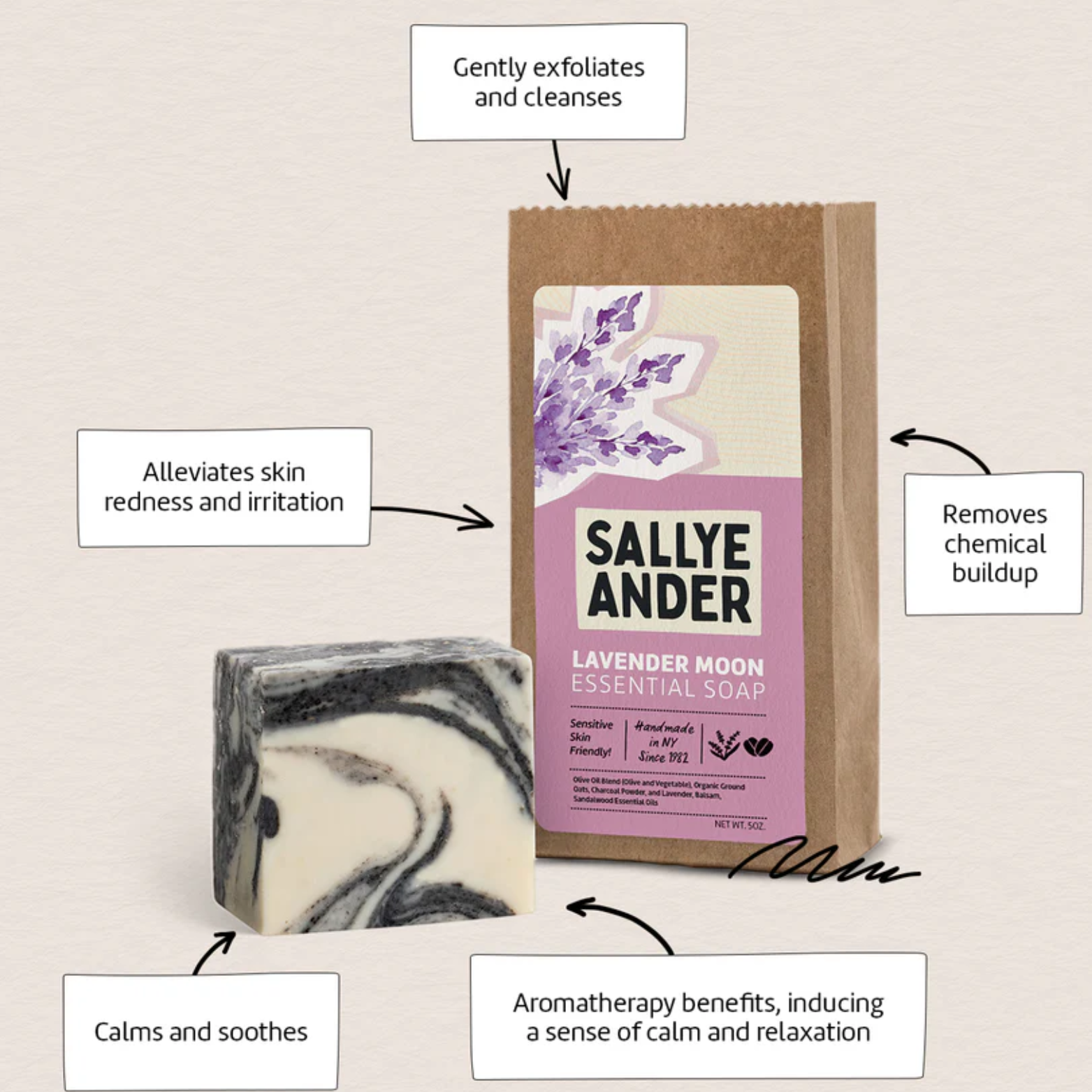 SallyeAnder Lavender Moon Soap