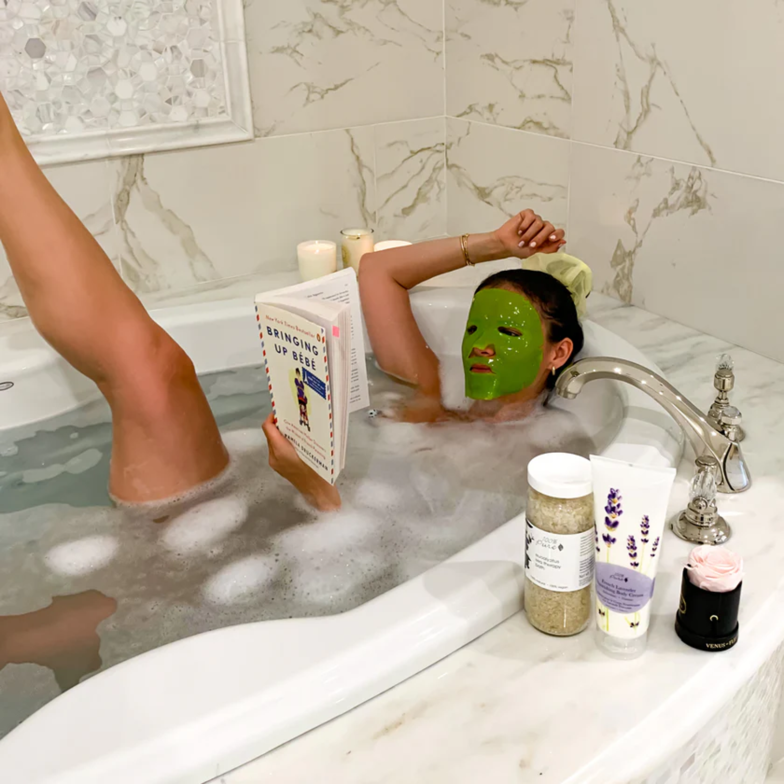 100% Pure Matcha Green Tea Antioxidant Hydrogel Mask