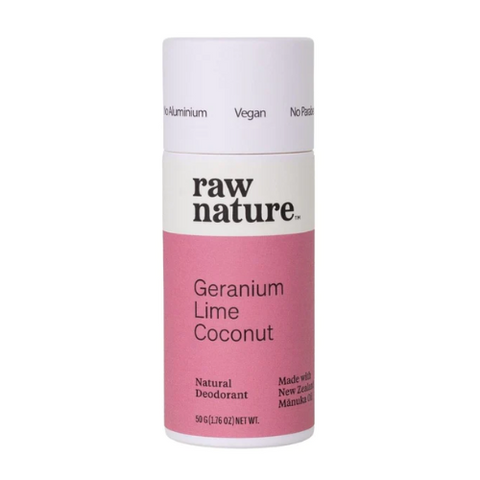 Raw Nature Deodorant | Geranium Lime Coconut