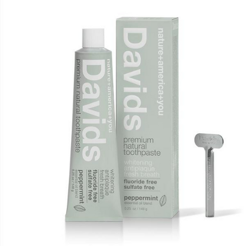 Davids Premium Natural Toothpaste | Peppermint